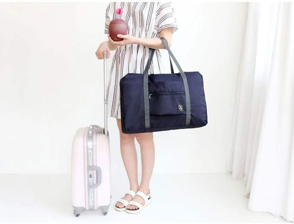 2 Pack Foldable Travel Duffel Bag, Lightweight Carry On Luggage Bag for Women and Men, Waterproof Multipurpose Sport Duffle for Sports, Gym, Vacation