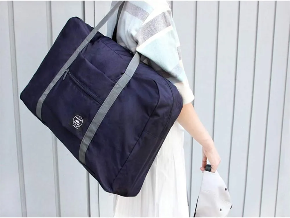 2 Pack Foldable Travel Duffel Bag, Lightweight Carry On Luggage Bag for Women and Men, Waterproof Multipurpose Sport Duffle for Sports, Gym, Vacation