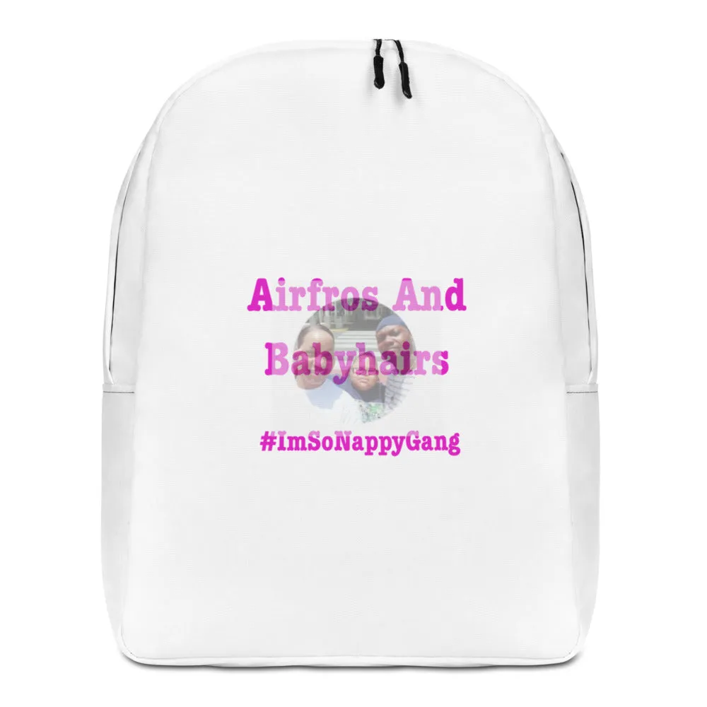 Airfros And Babyhairs Staple Minimalist Backpack