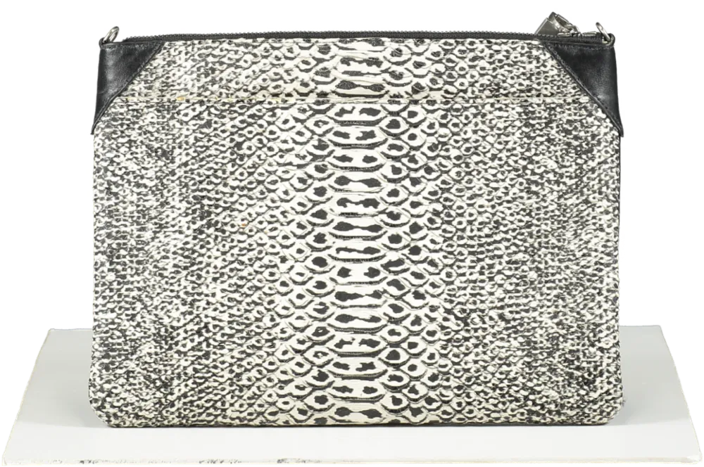 August Beige Crocodile Clutch Bag