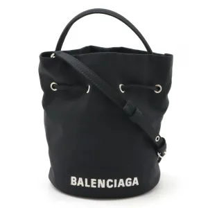 Balenciaga Wheel XS Nylon Canvas Bucket Bag