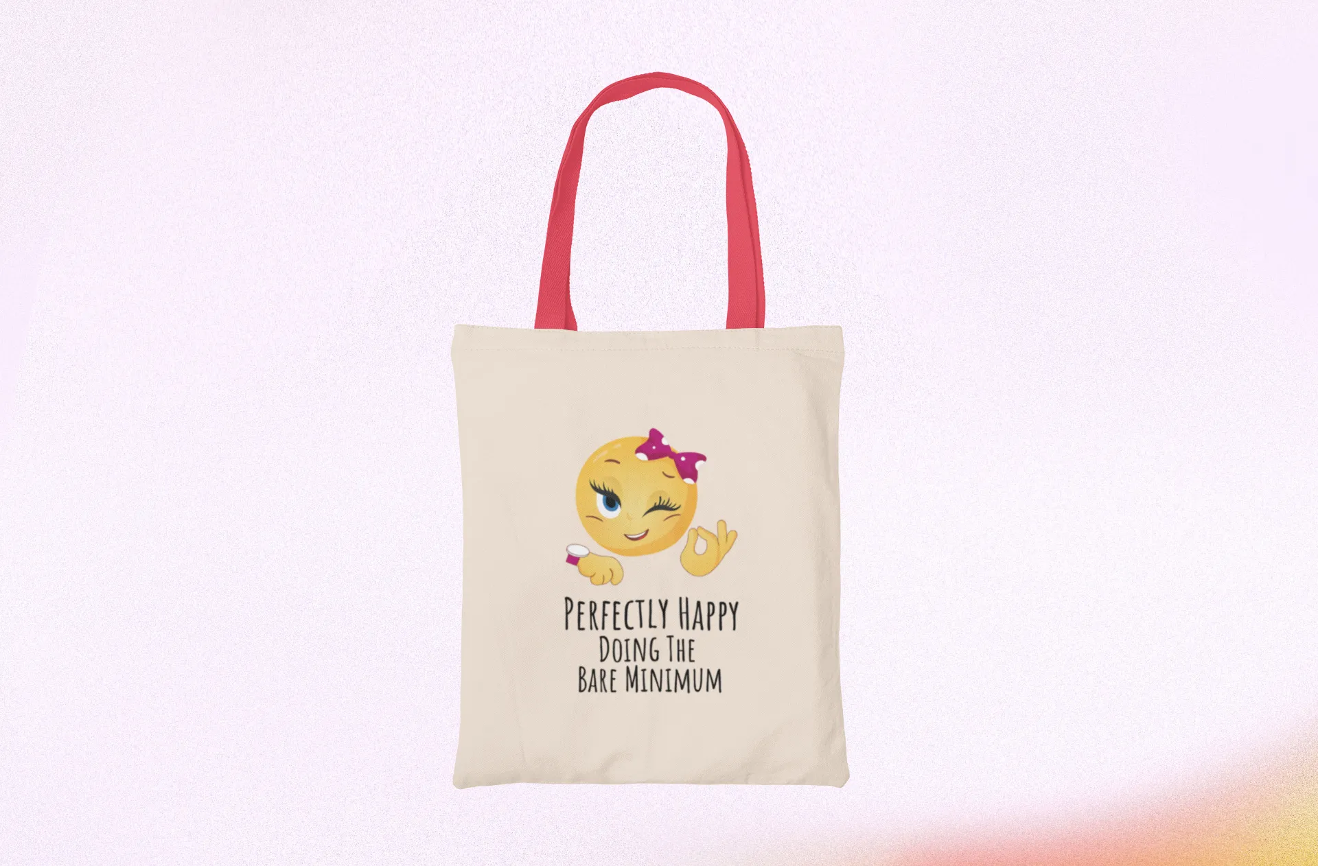 Bare Minimum Canvas Tote Bag