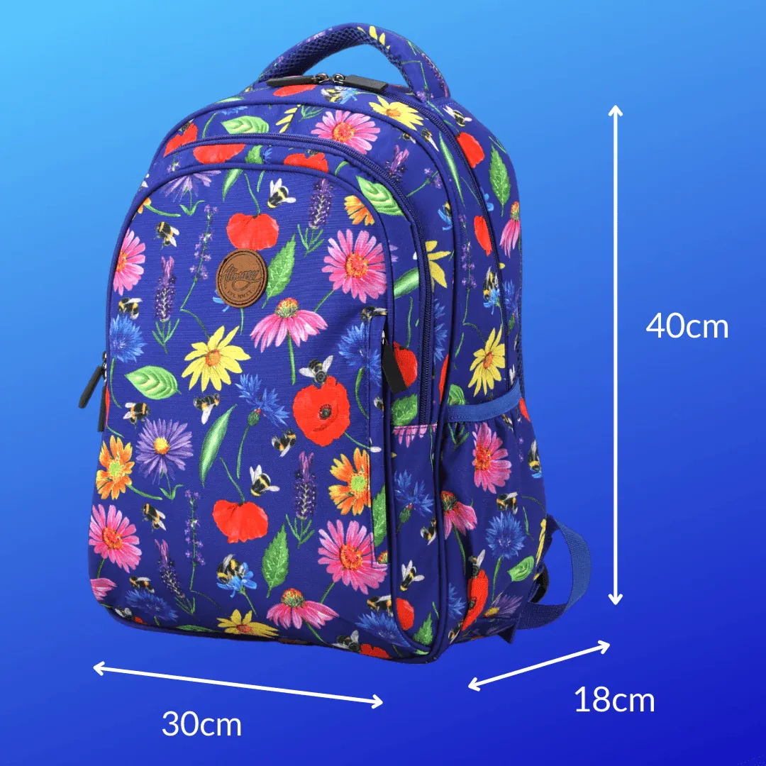 Bees & Wildflowers Midsize Backpack