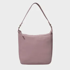 'BIANCA' Pale Pink Pebble Grain Leather Slouchy Hobo Bag