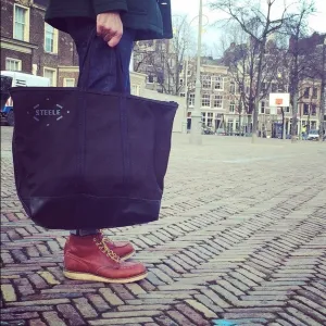 Black Canvas Tote Bag - Medium