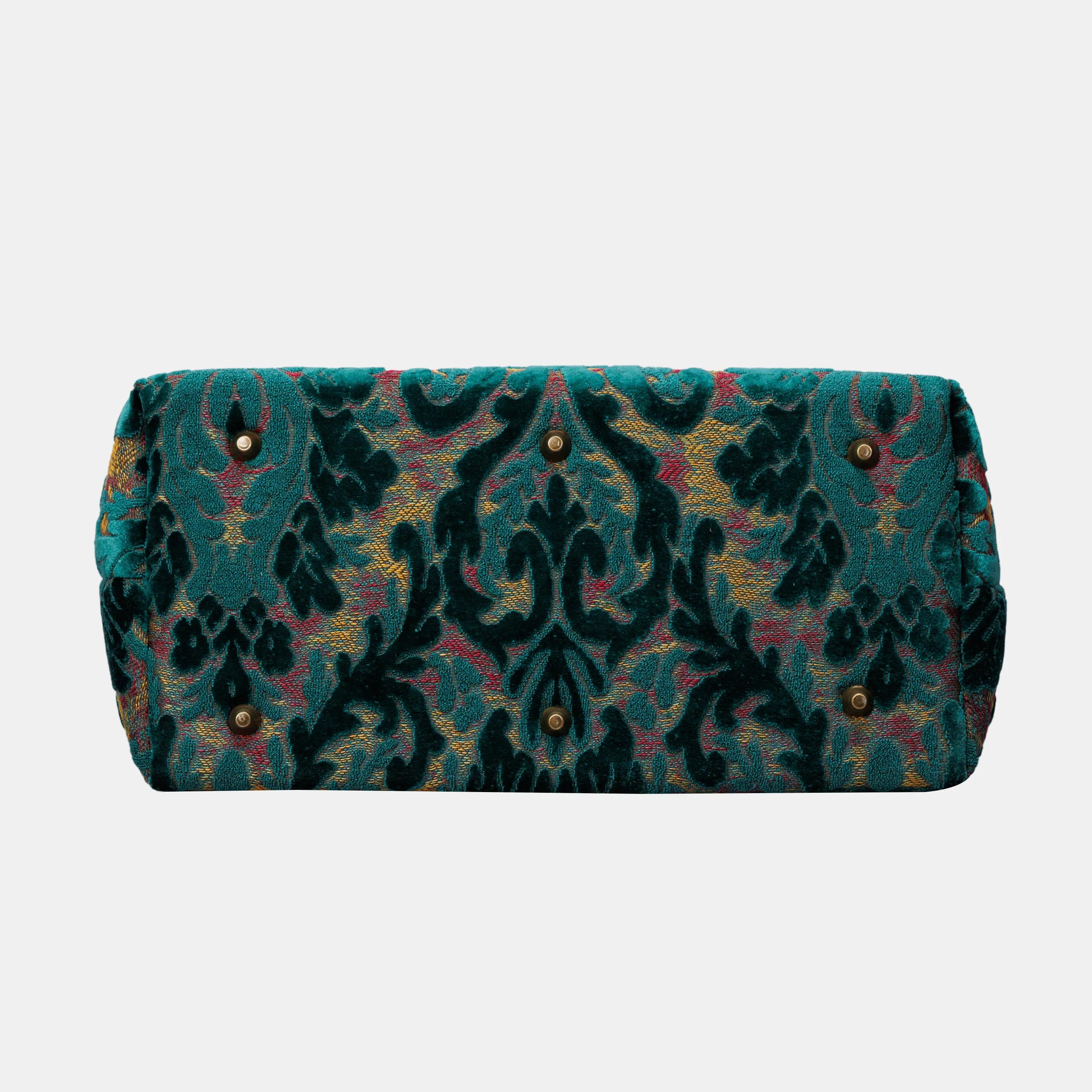 Burnout Velvet Jade Green Knitting Project Bag