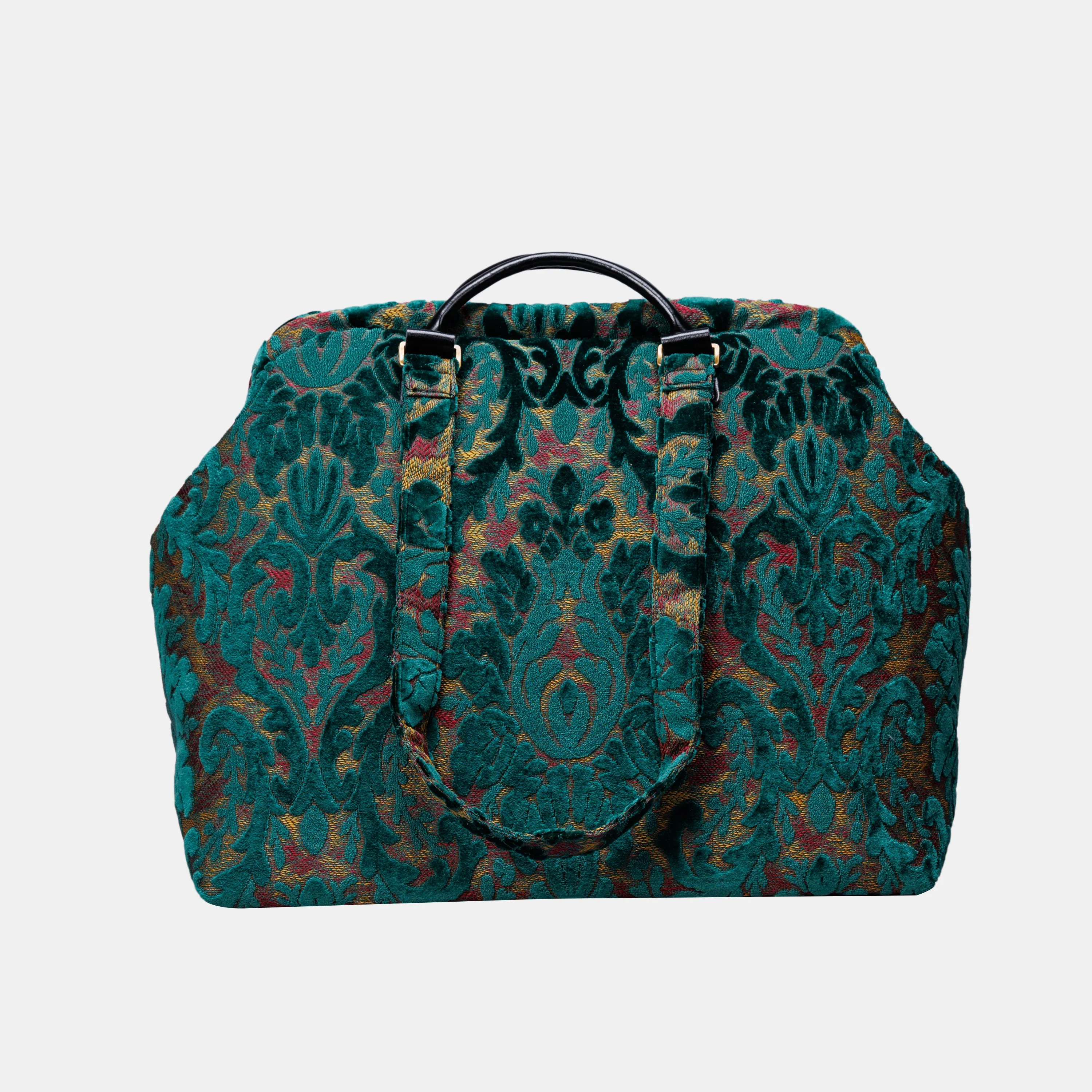Burnout Velvet Jade Green Knitting Project Bag