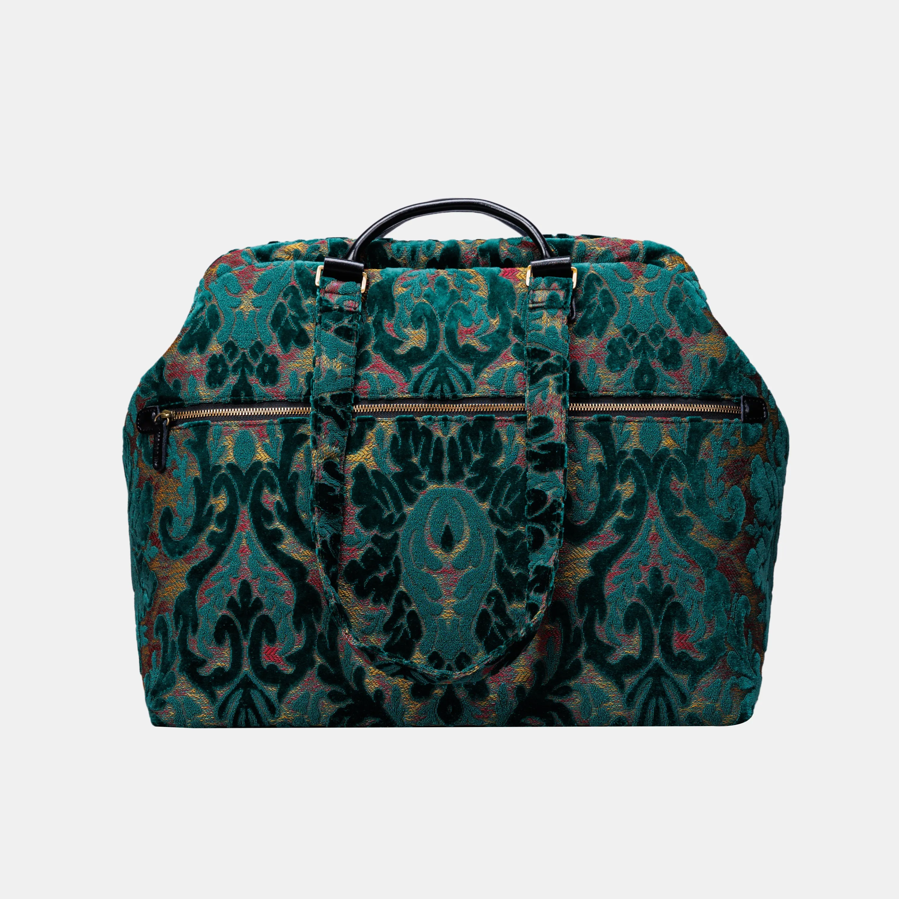 Burnout Velvet Jade Green Knitting Project Bag