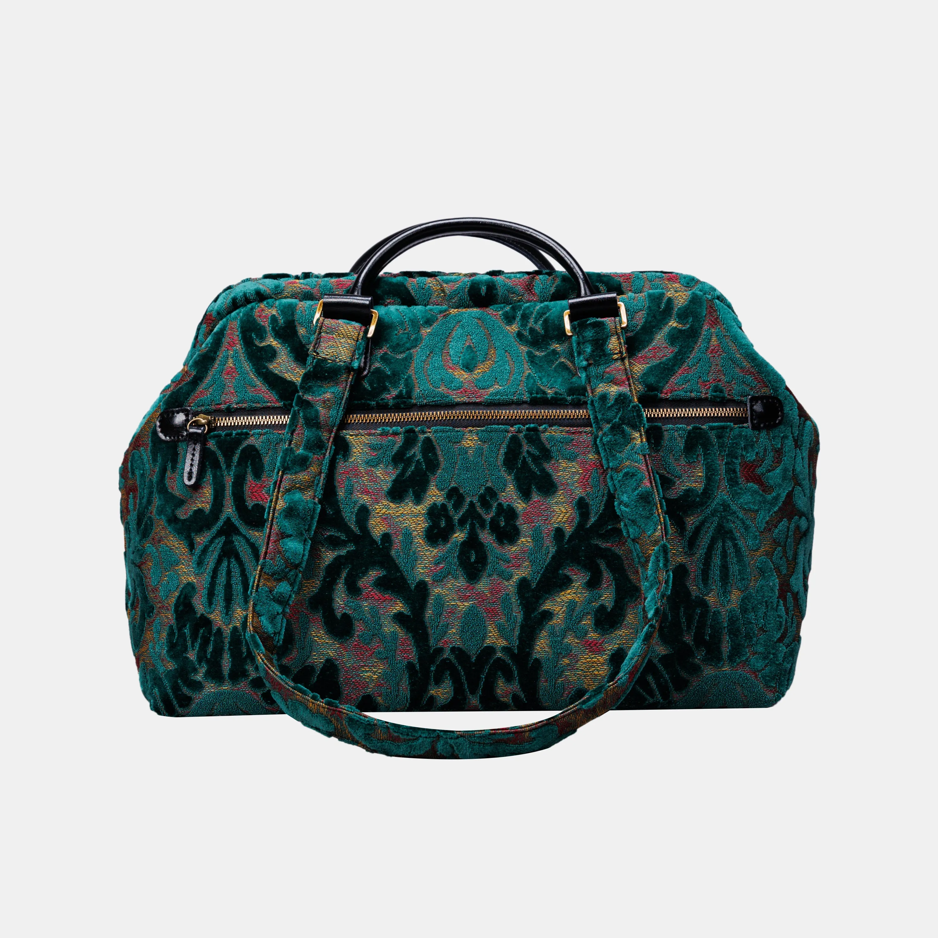 Burnout Velvet Jade Green Knitting Project Bag