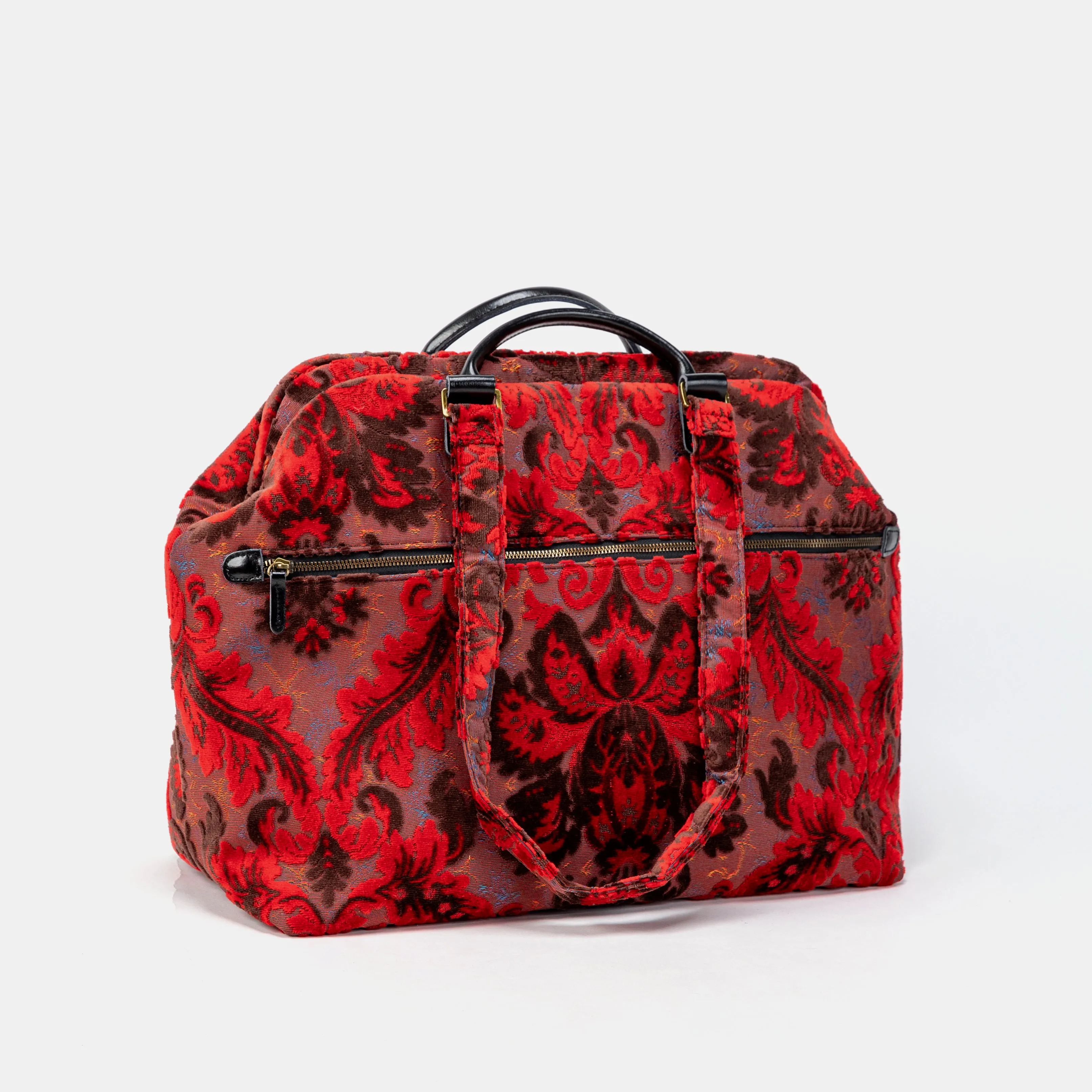 Burnout Velvet Revival Scarlet Knitting Project Bag