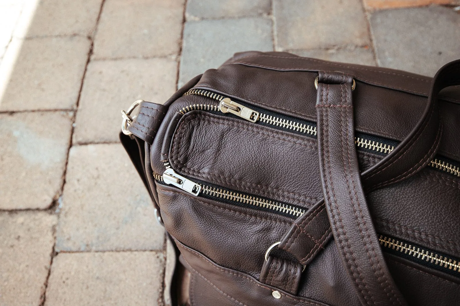 Classic Overnight Travel Bag - Cowhide - Dark Brown