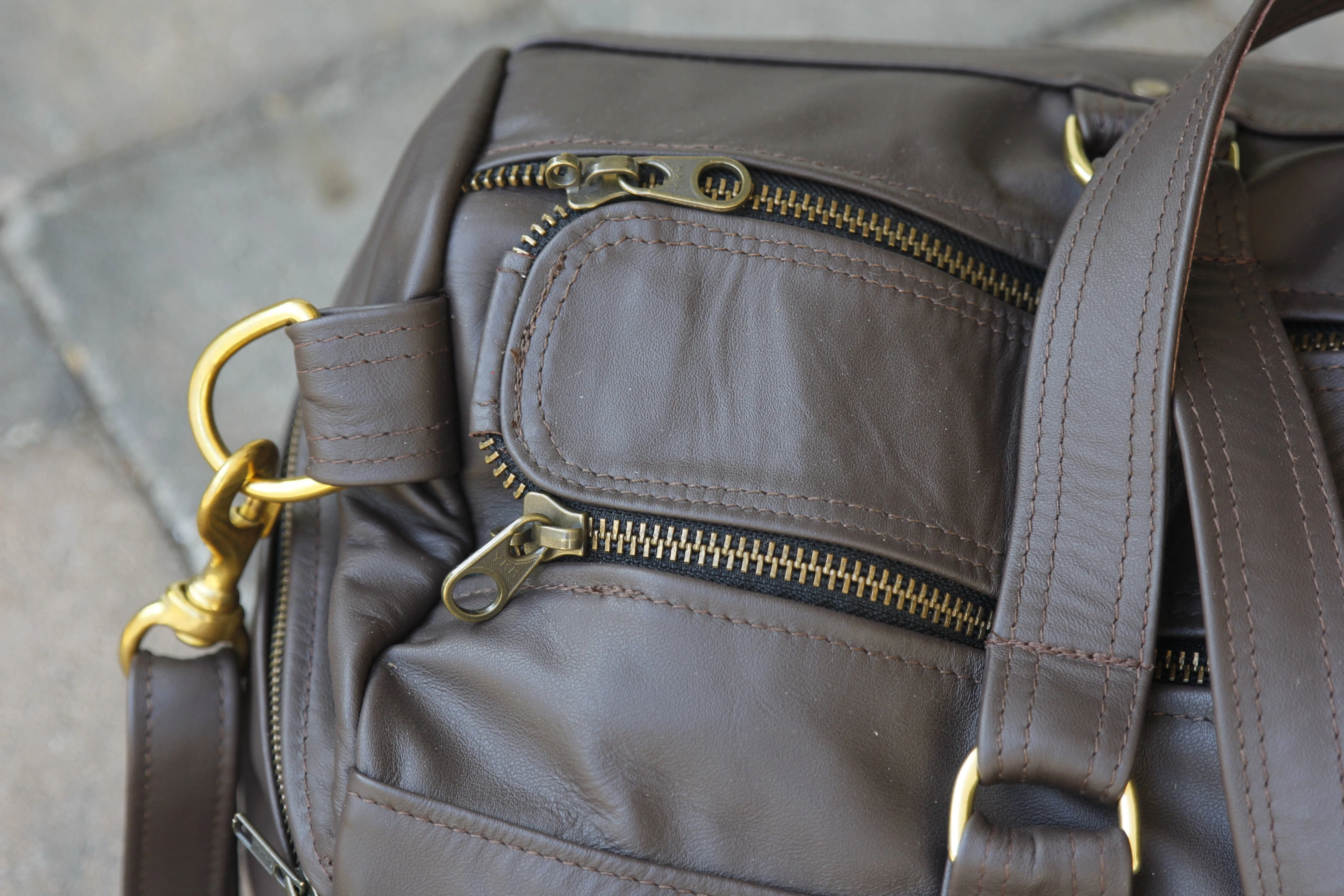 Classic Overnight Travel Bag - Cowhide - Dark Brown