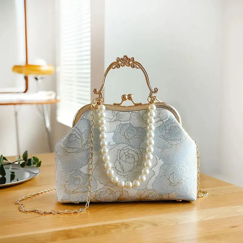 Crossbody Vintage Lace Wedding Clutch Bag