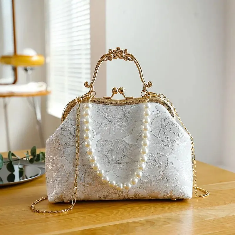 Crossbody Vintage Lace Wedding Clutch Bag