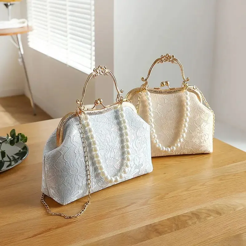 Crossbody Vintage Lace Wedding Clutch Bag
