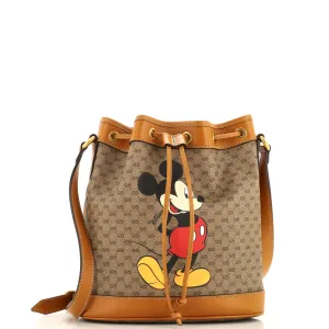 Disney Mickey Mouse Bucket Bag Printed Mini GG Coated Canvas