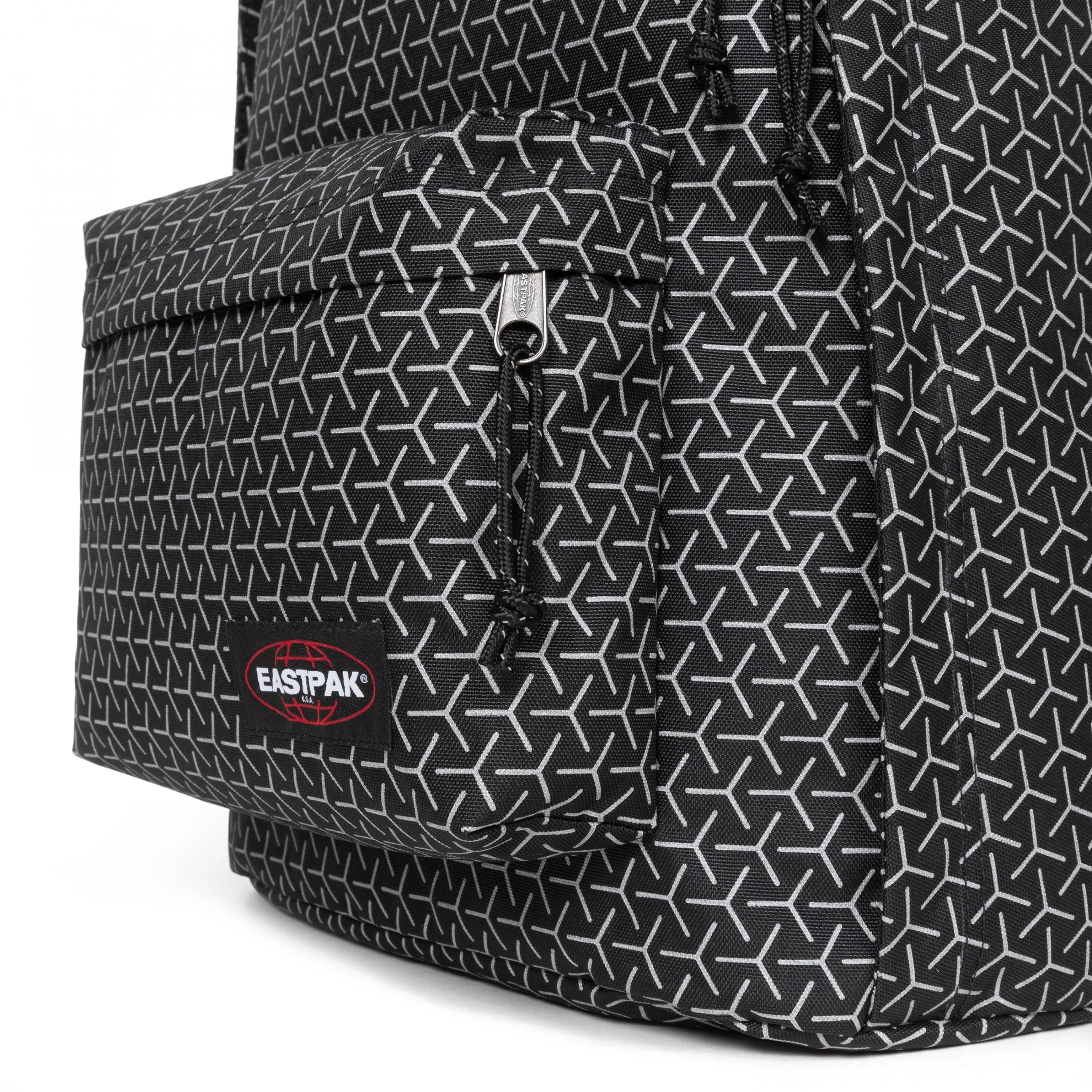 Eastpak Out Of Office Refleks Metal Black Medium Backpack - EK0007678D8