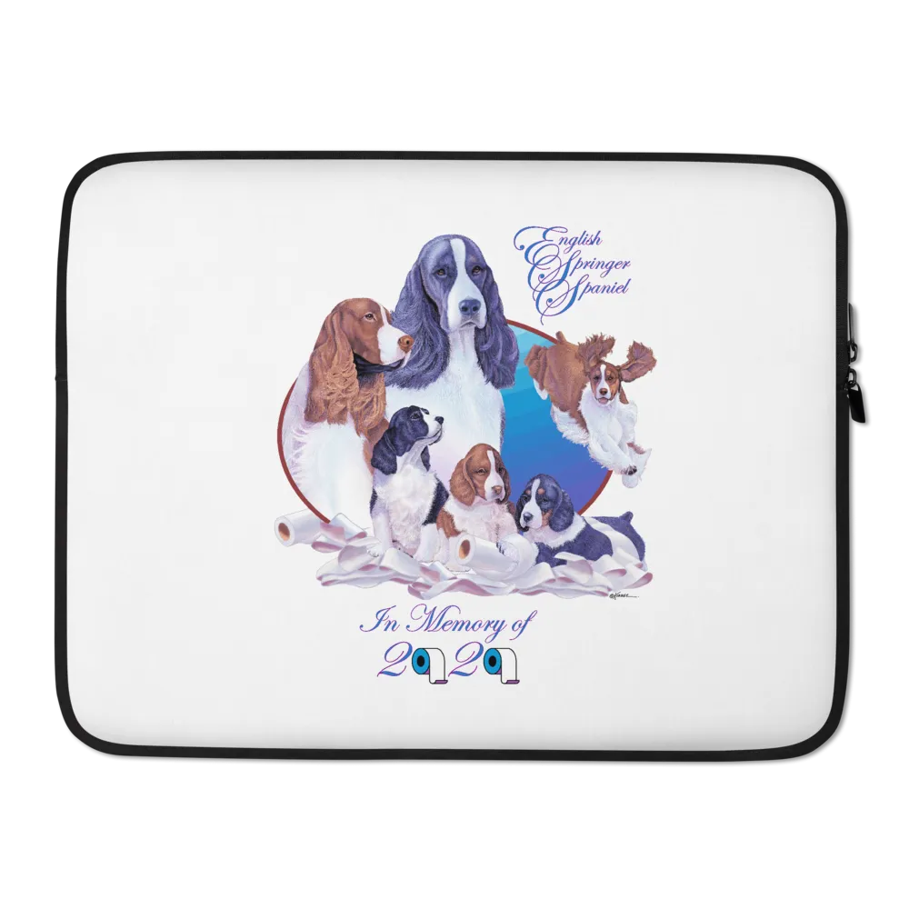 English Springer Spaniel, In Memory of 2020 Laptop Sleeve