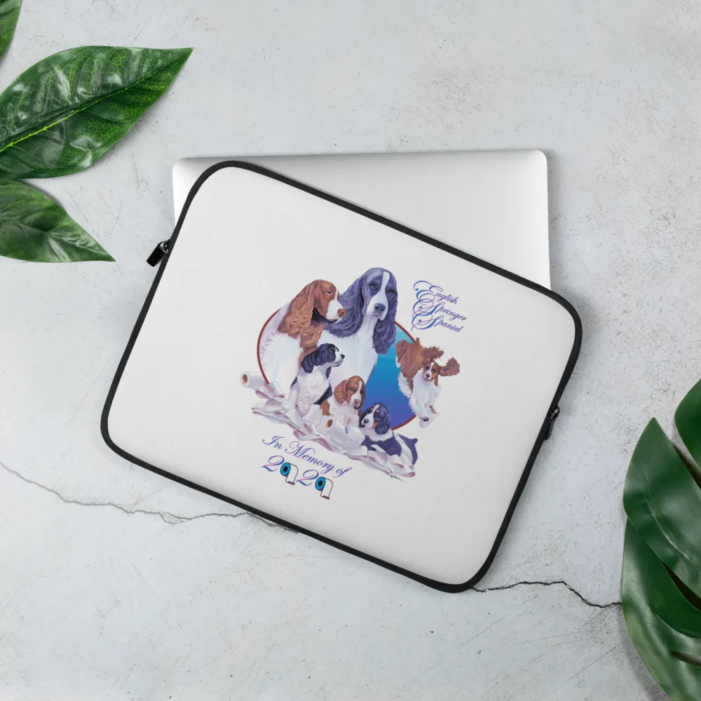 English Springer Spaniel, In Memory of 2020 Laptop Sleeve