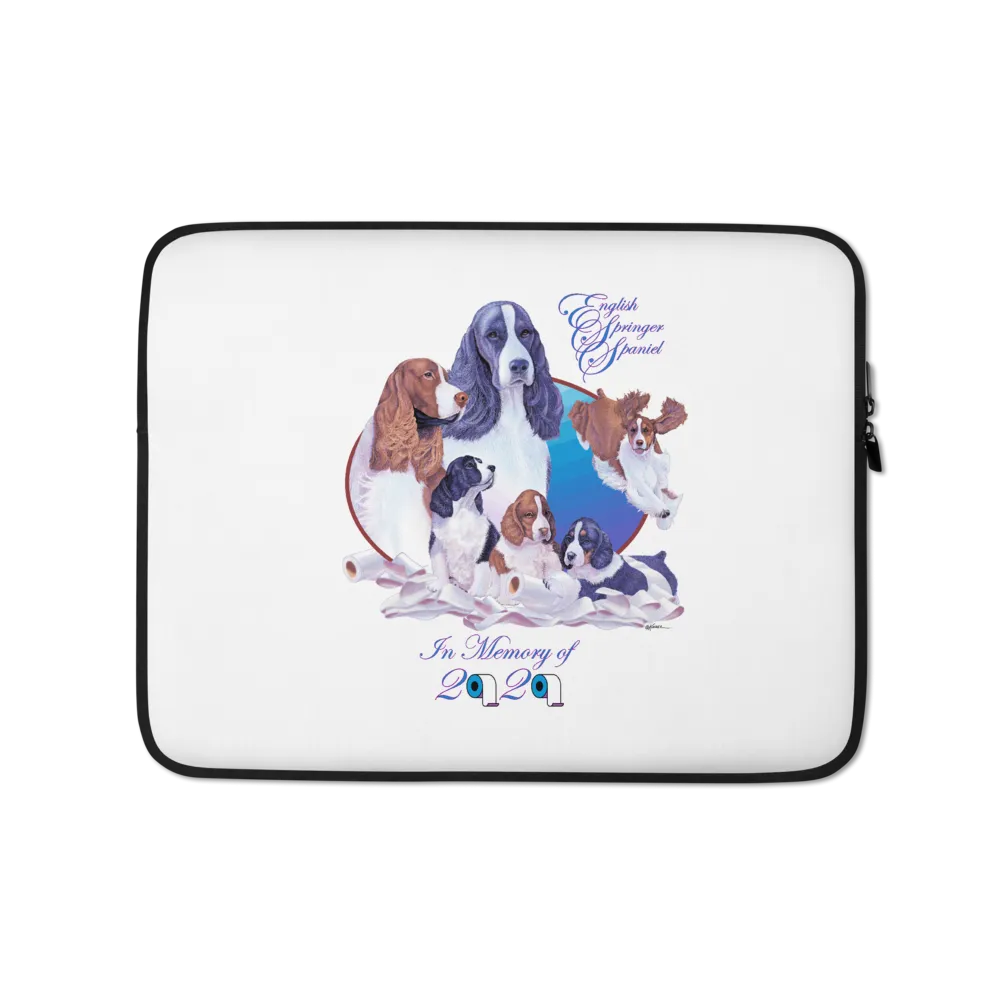 English Springer Spaniel, In Memory of 2020 Laptop Sleeve