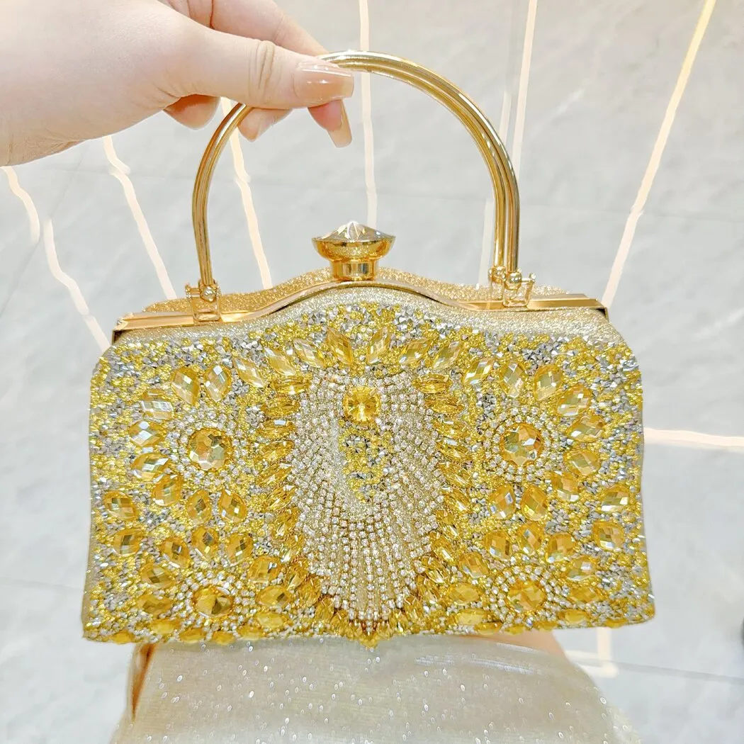 Evening Bag With Diamond Inlay