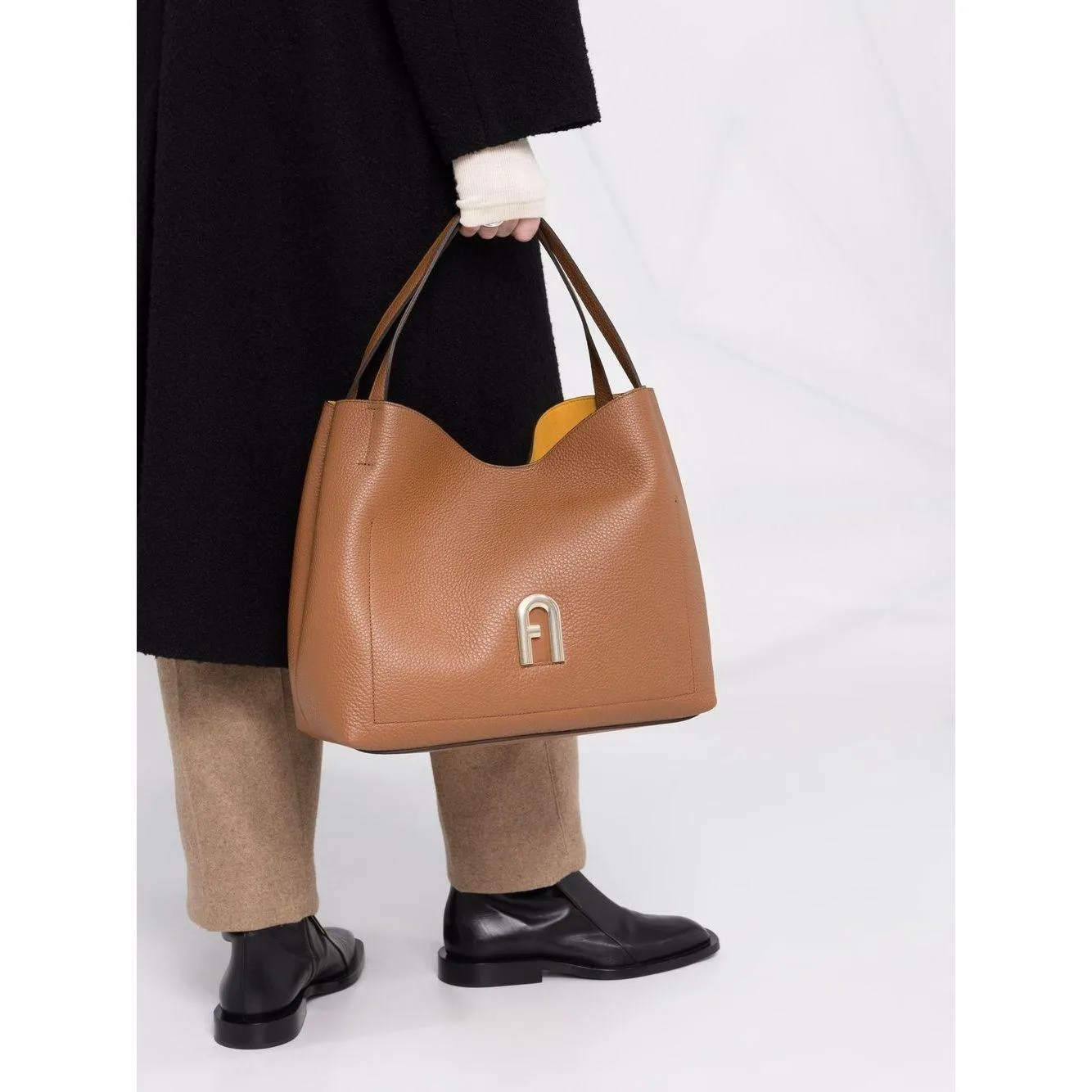 Furla Primula Large Hobo Tote - Cognac