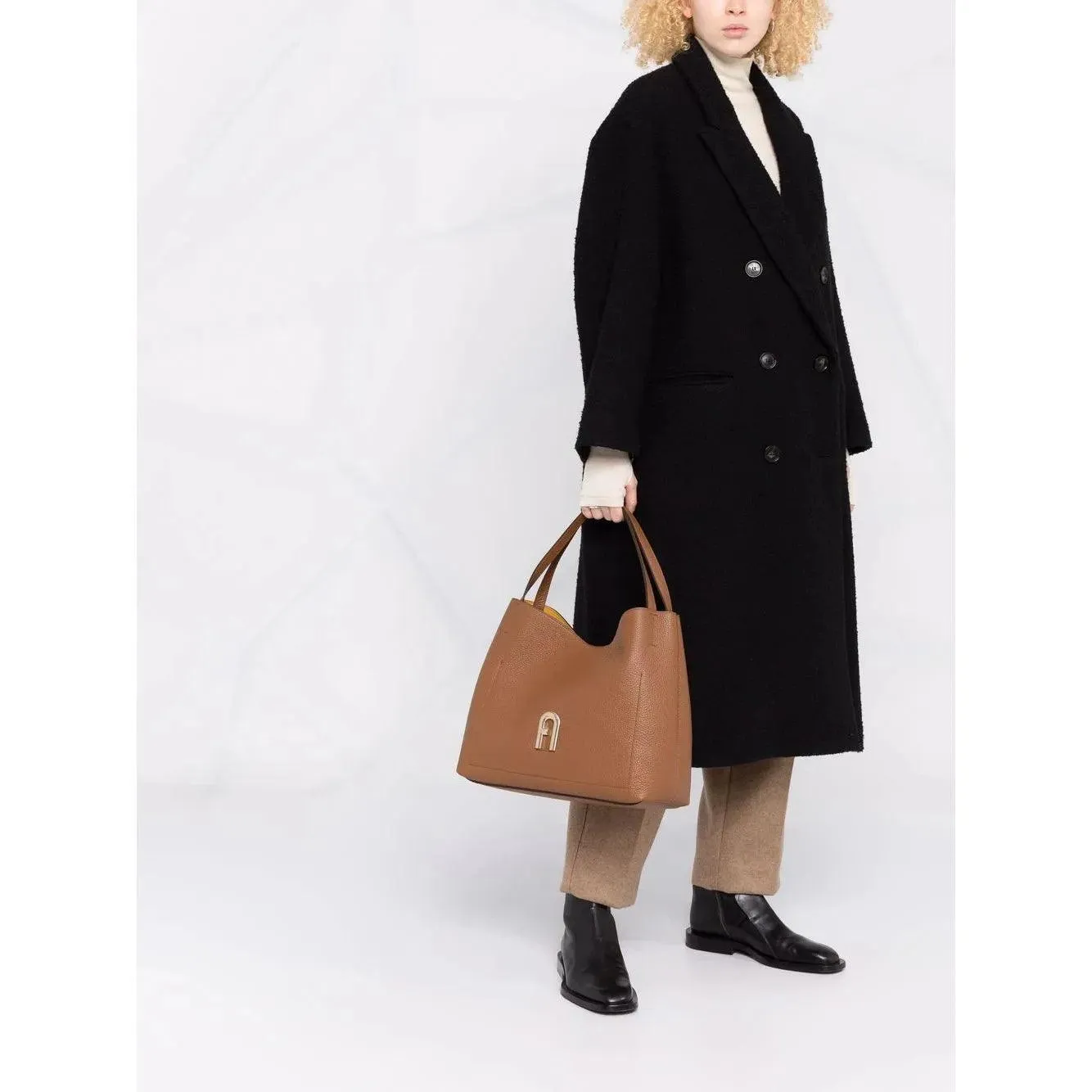 Furla Primula Large Hobo Tote - Cognac