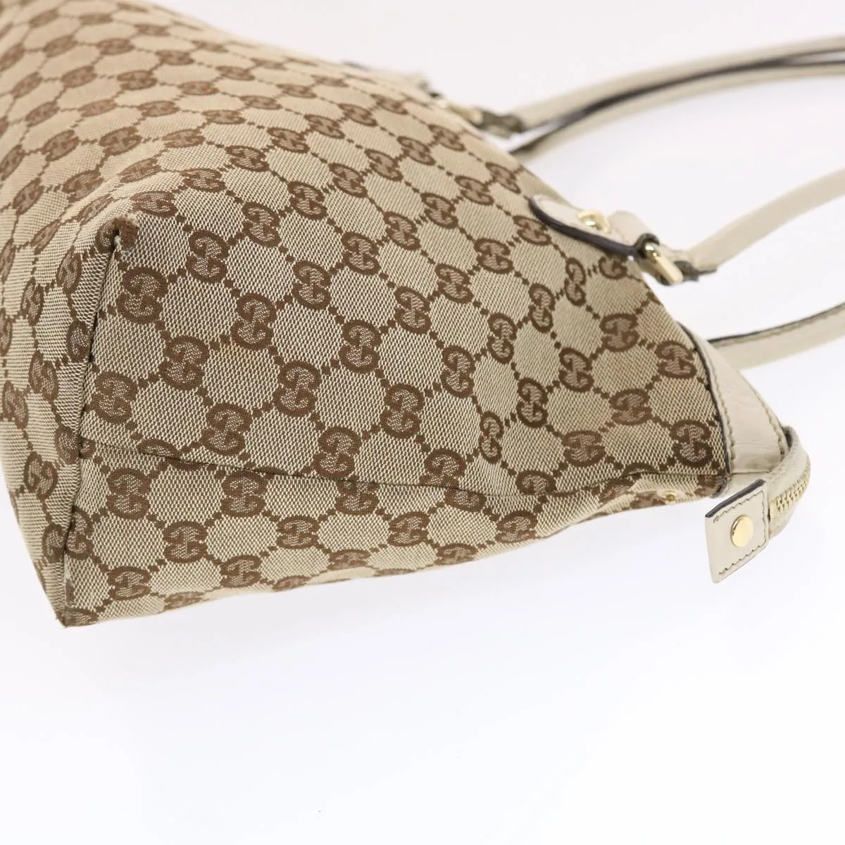 GUCCI GG Canvas Tote Bag Beige 211942  49604