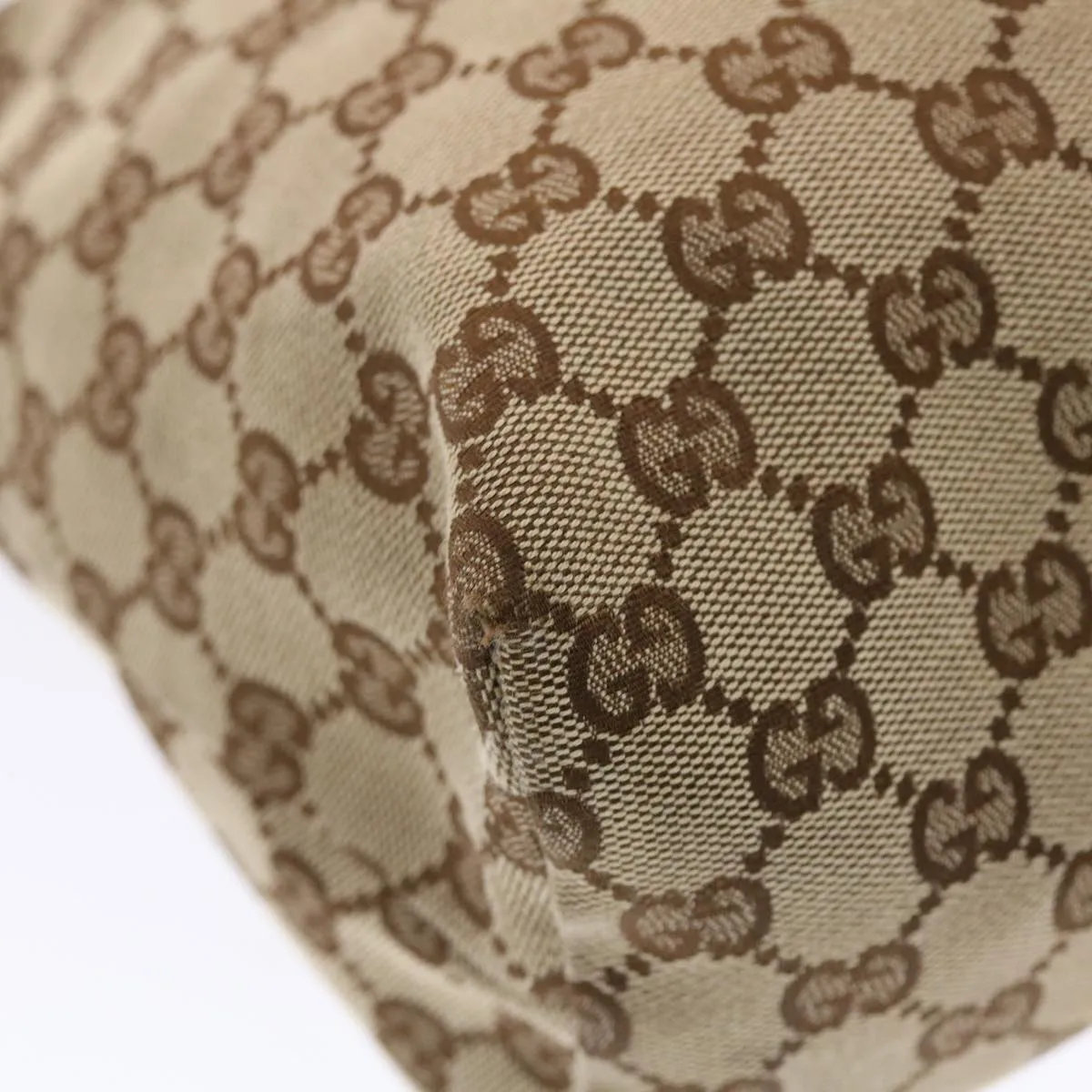 GUCCI GG Canvas Tote Bag Beige 211942  49604
