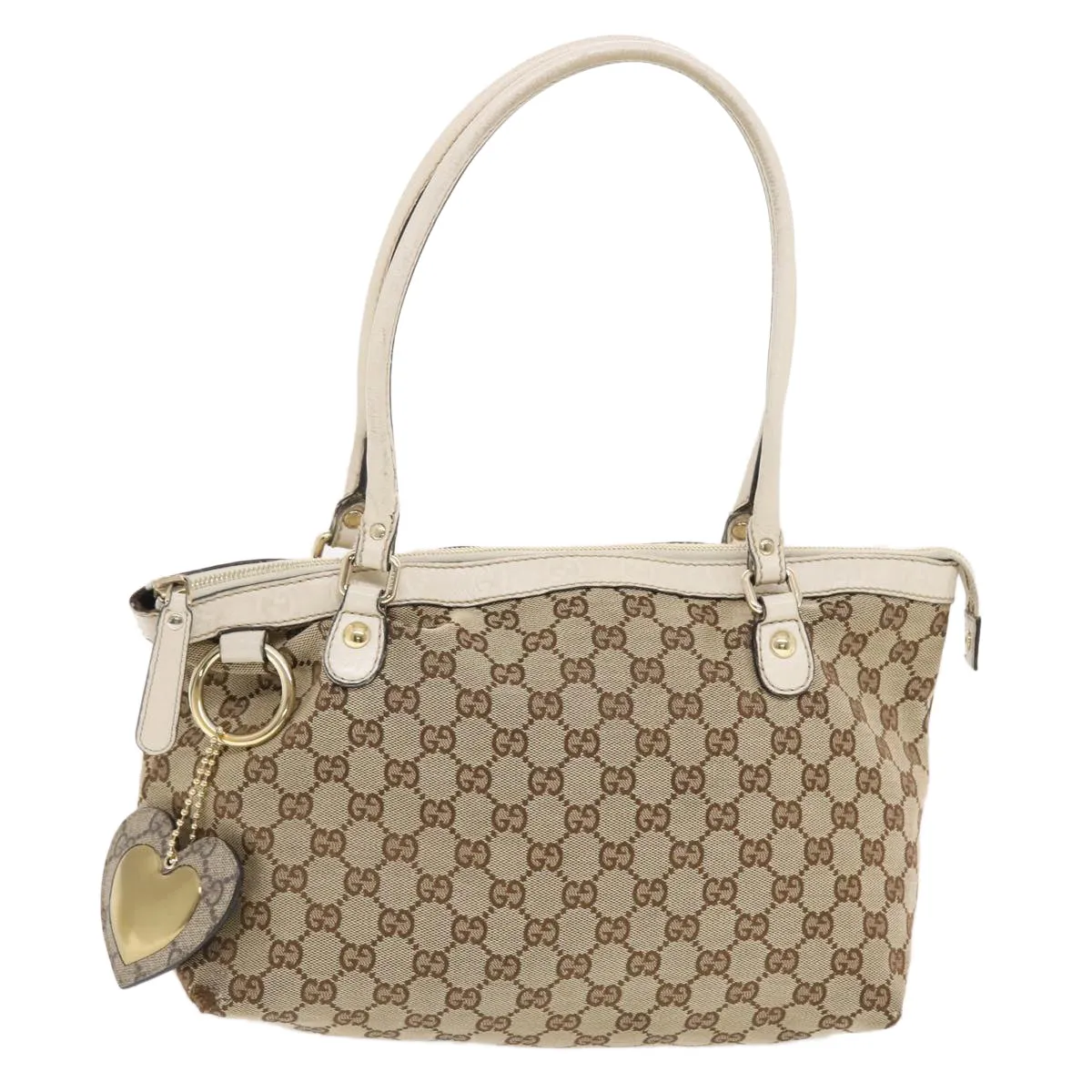 GUCCI GG Canvas Tote Bag Beige 211942  49604