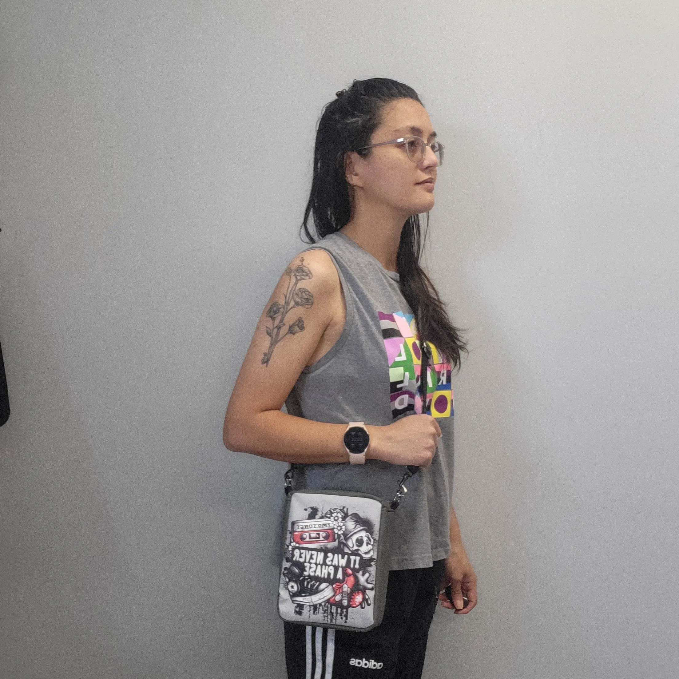 It Was Never A Phase, Emo Crossbody Bag with Detachable & Adjustable Strap