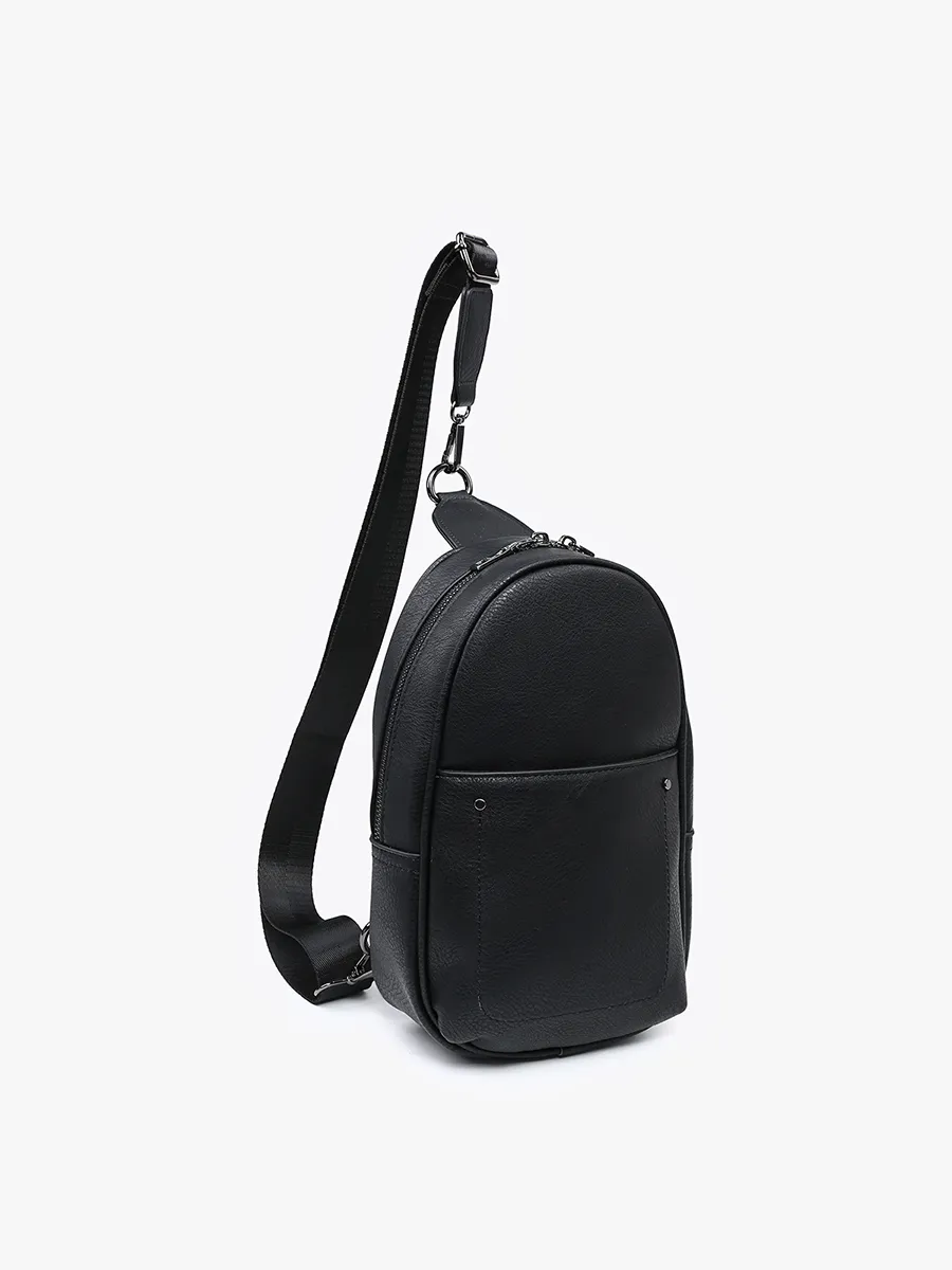 Jen & Co - Pamela Sling Crossbody Bag - Black