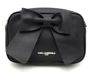 Karl Lagerfeld Black Adjustable Strap Crossbody Bag