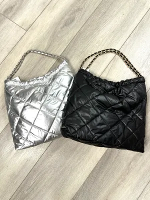 Medium Quilted Hobo Bag