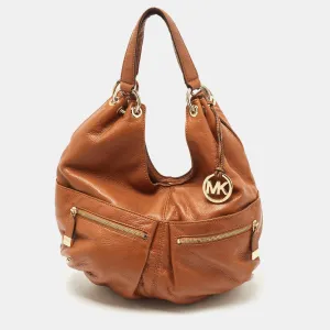 Michael Kors Brown Soft Leather Large Layton Hobo