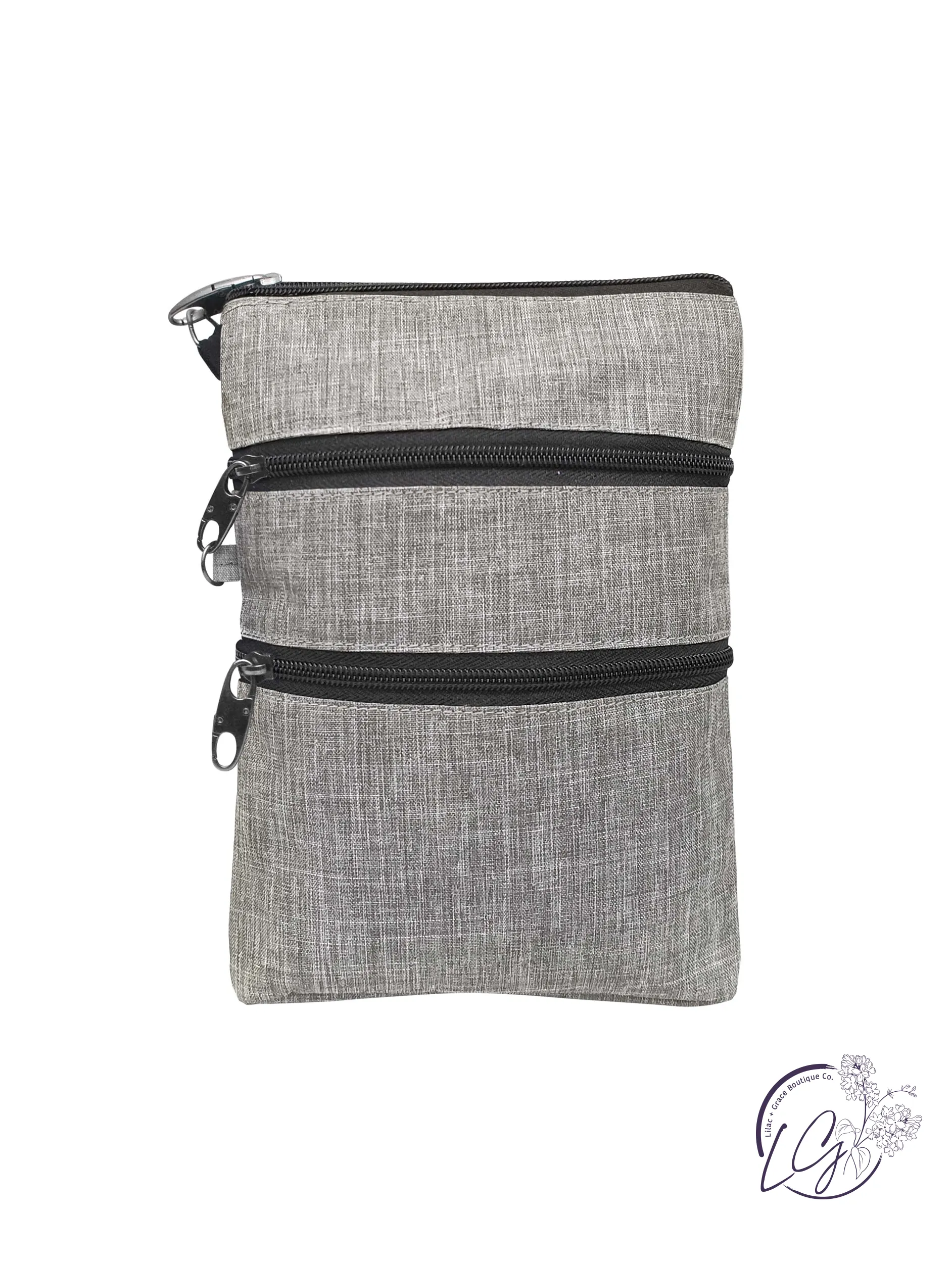 Nupouch Anti-theft 3 Zipper Crossbody