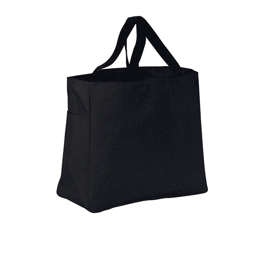 Open Top Canvas Tote Bag