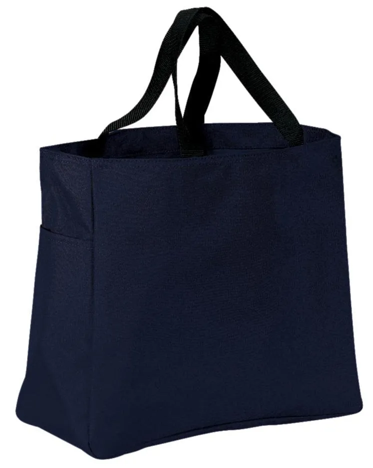 Open Top Canvas Tote Bag