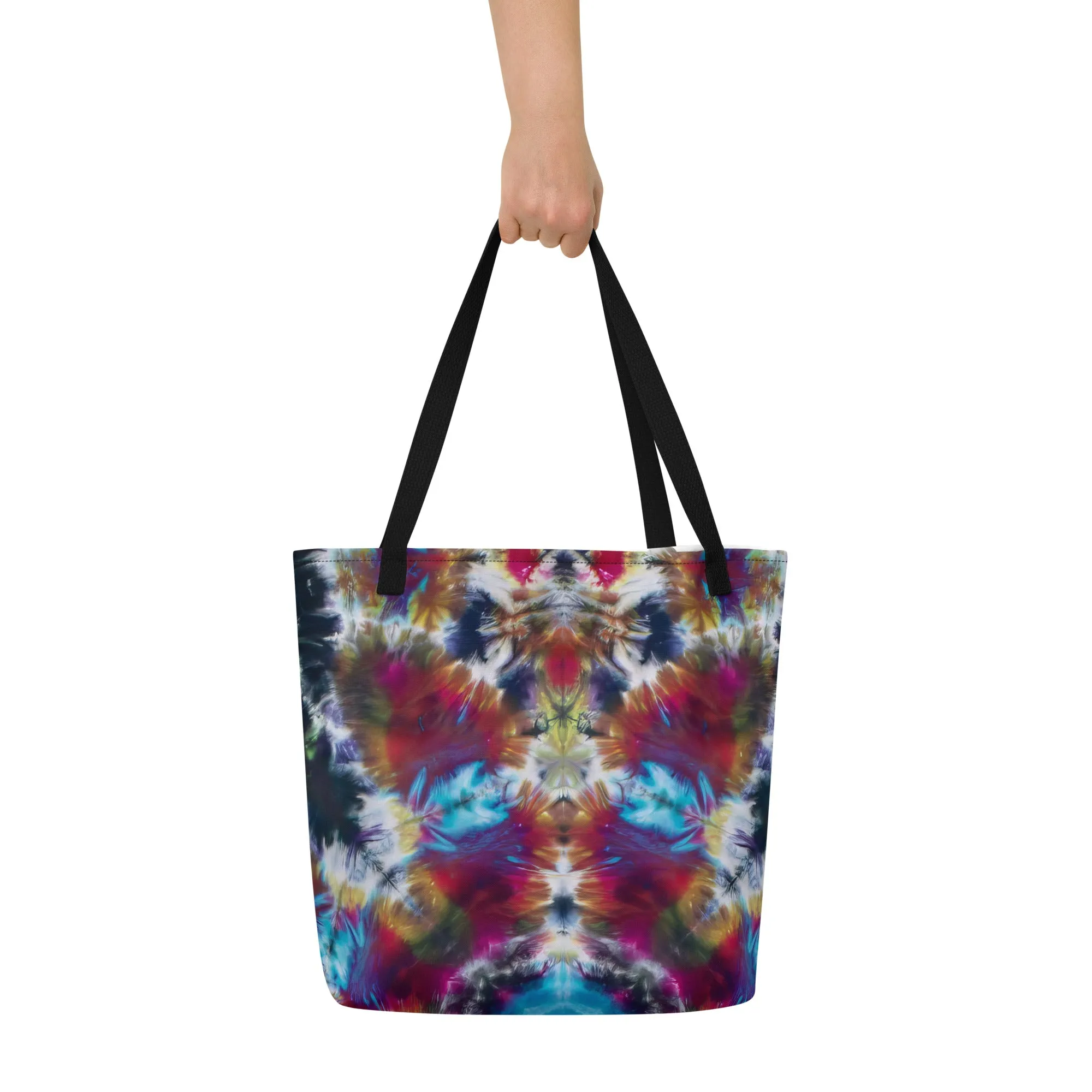 'Planet Wreath' All-Over Print Large Tote Bag