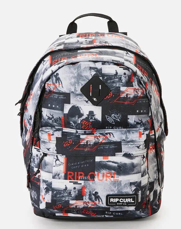 Rip Curl Double Dome 24L Backpack - Grey/Red