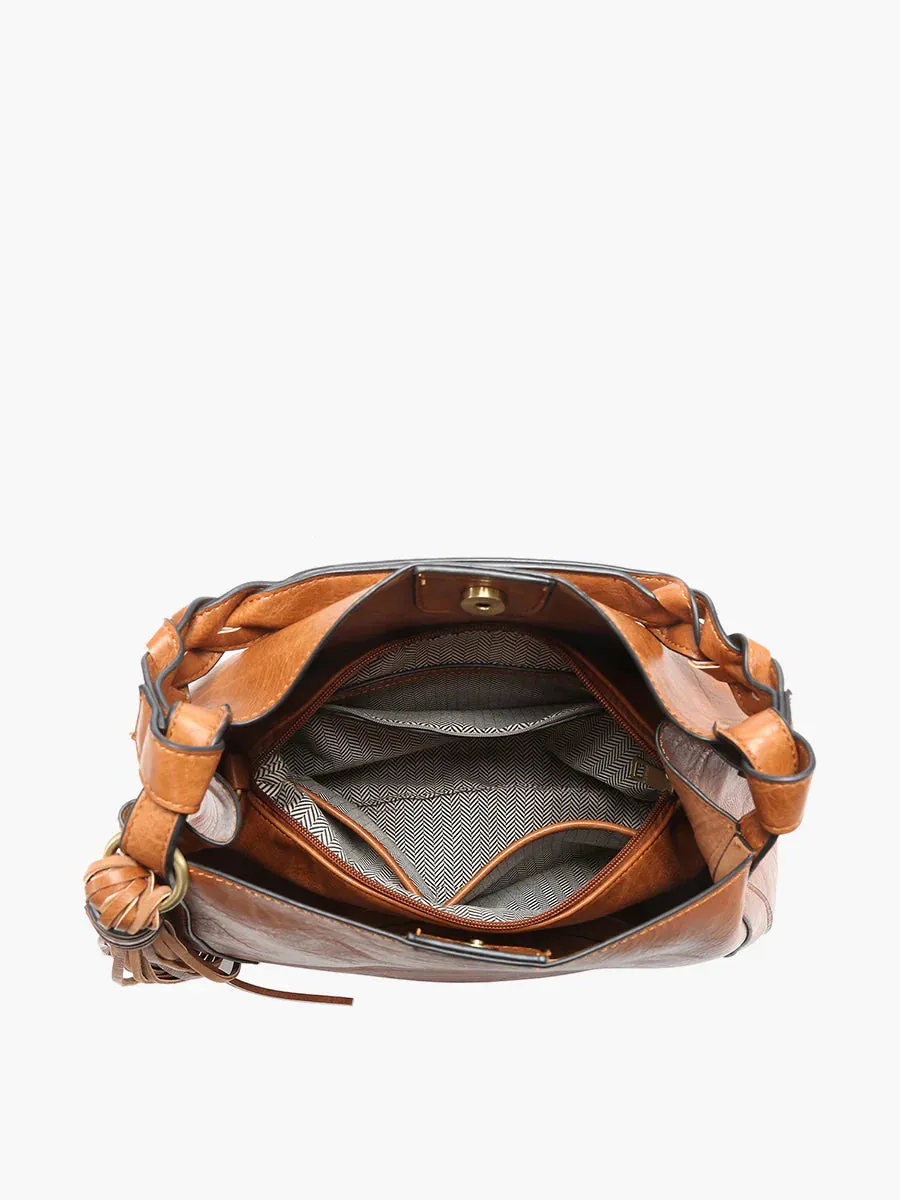 Saddle Brown Eloise Large Tassel Hobo Bag