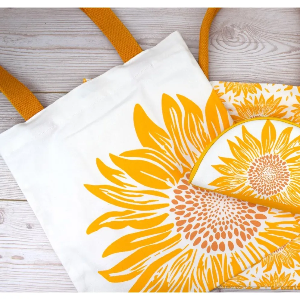 Sunflower Market Canvas Tote Bag