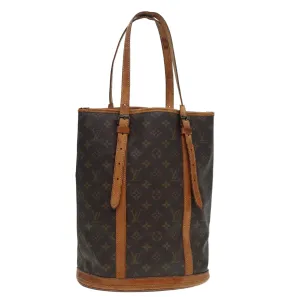 Trendy Inspired Louis Vuitton Monogram Bucket Gm Shoulder Bag Vintage M42236 Lv Auth Ar12502