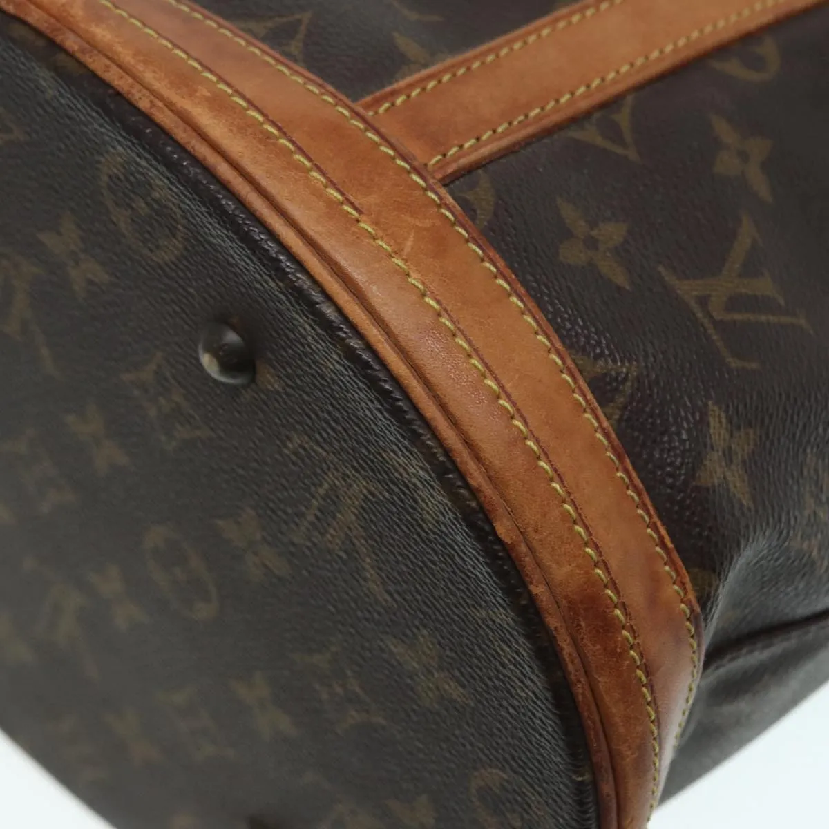 Trendy Inspired Louis Vuitton Monogram Bucket Gm Shoulder Bag Vintage M42236 Lv Auth Ar12502