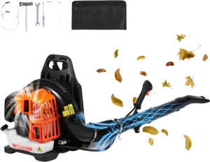 Vevor Leaf Blower Backpack Gas 52 cc 2-Stroke Engine 480 CFM 175 MPH 1.37L Tank New